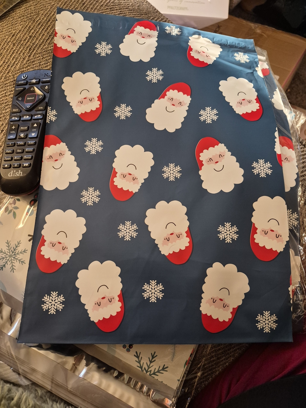 Holiday Santa Poly Mailers 10x13, Qty 20